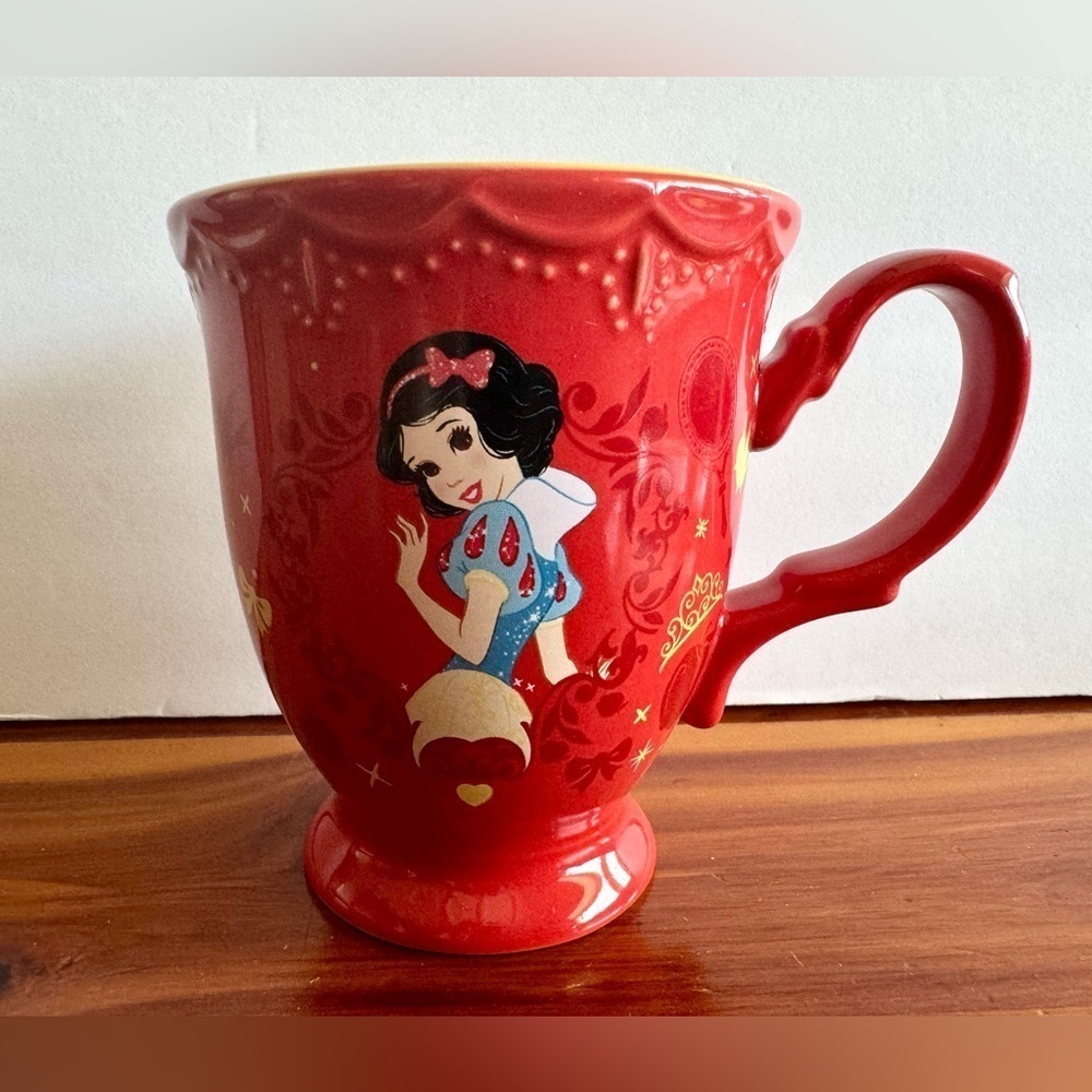 Disney Store Snow White Flower Princess Collection Coffee Tea Mug